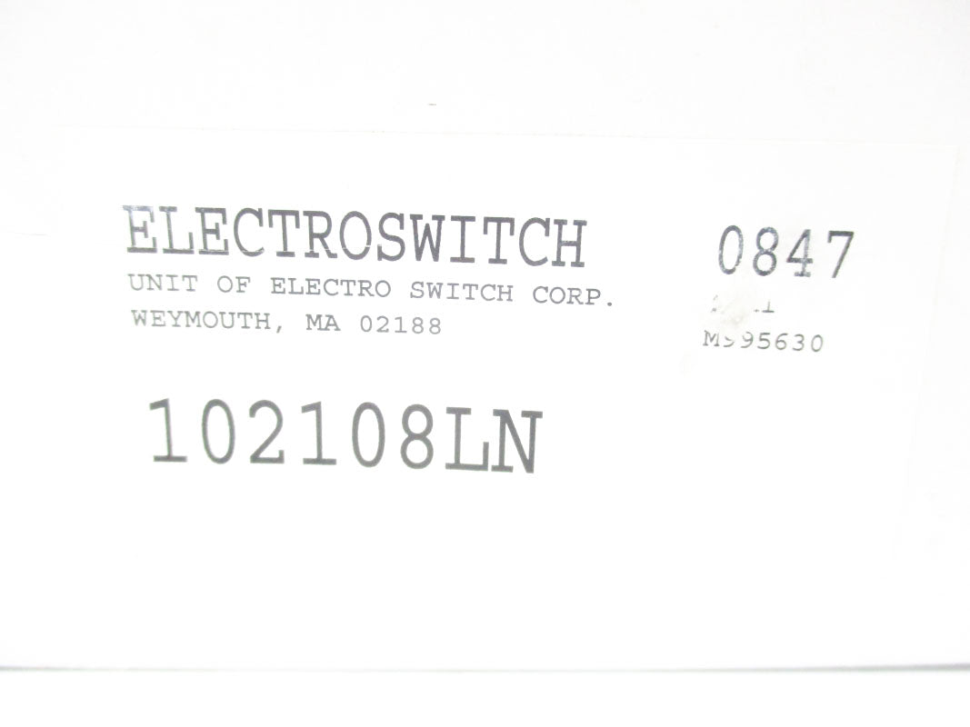 ELECTROSWITCH 102108LN 120/240VAC NSMP
