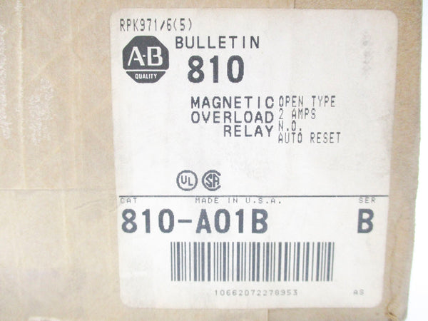 ALLEN BRADLEY 810-A01B SER. B 600V 2.0A (BR/WH) NSMP