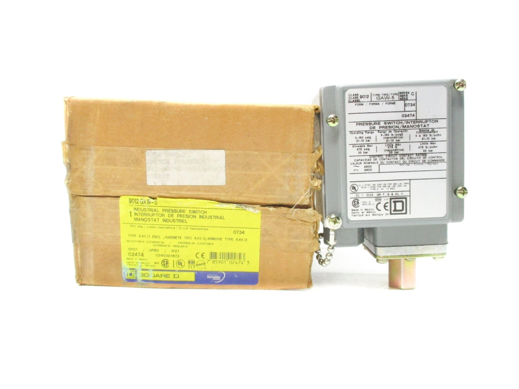 SQUARE D 9012GAW-5 SER. C 3-150PSI NSMP