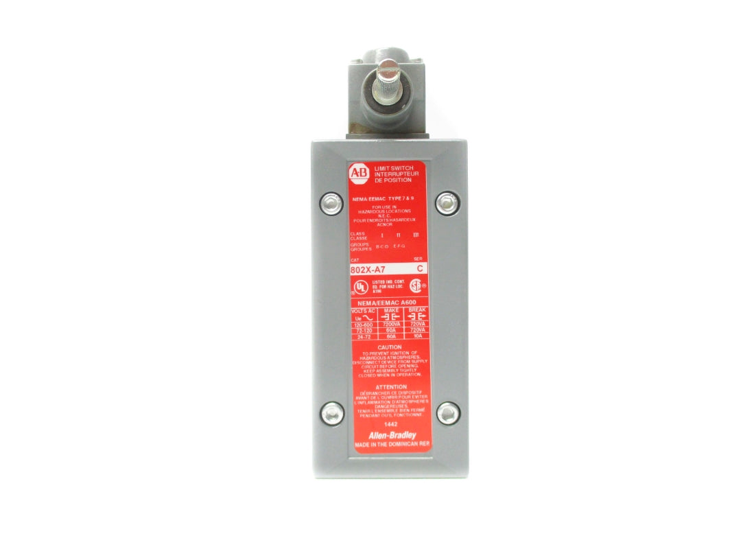 ALLEN BRADLEY 802X-A7 SER. C 120-600VAC 60A NSNP