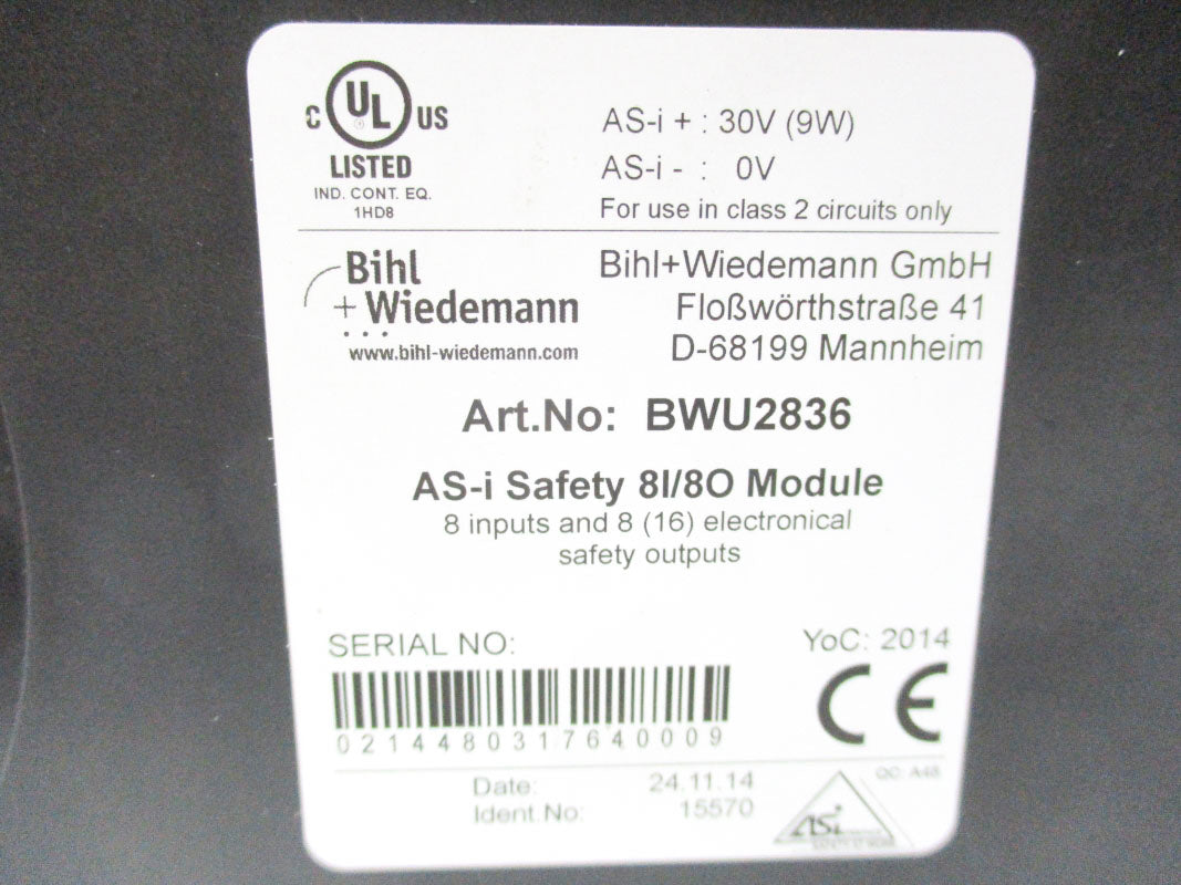 BIHL+WEIDEMANN BWU2836 NSNP