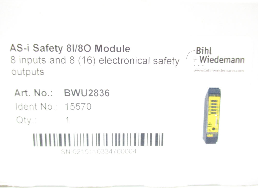BIHL+WEIDEMANN BWU2836 15570 NSFS