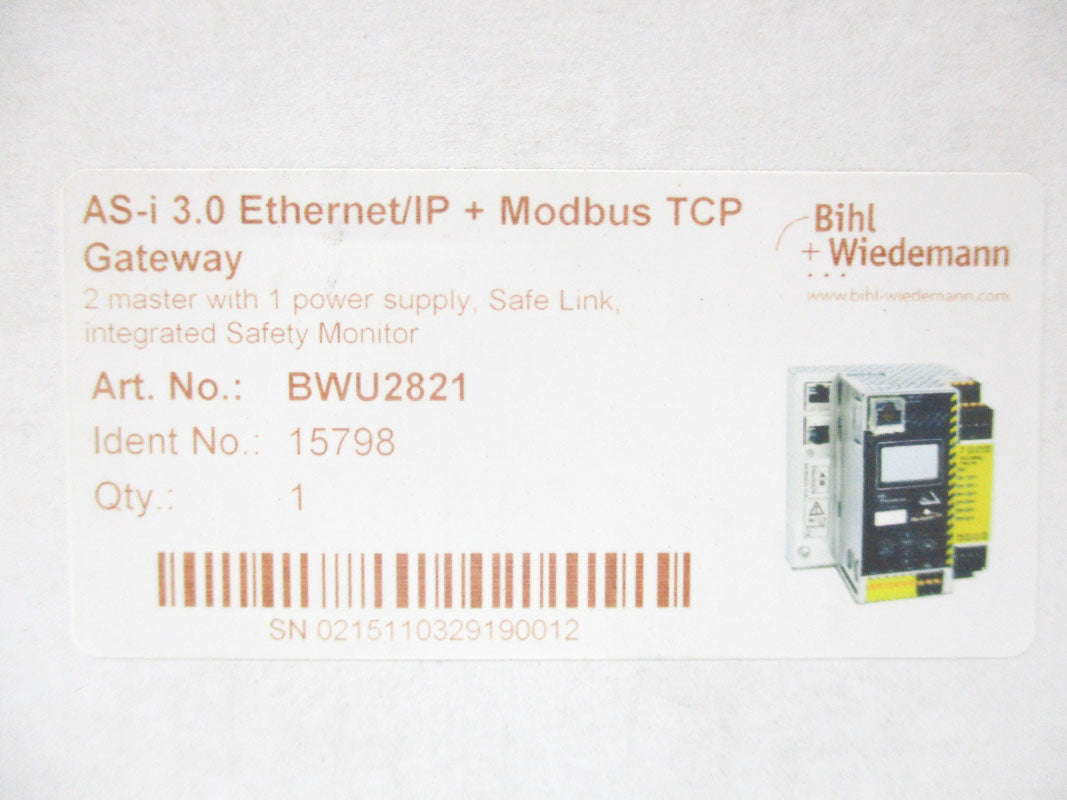 BIHL+WEIDEMANN BWU2821 NSFS