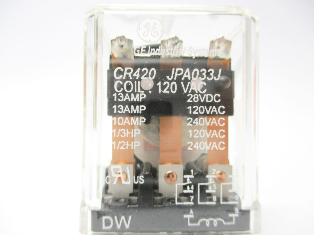 GENERAL ELECTRIC CR420JPA033J 120VAC 13A UNMP