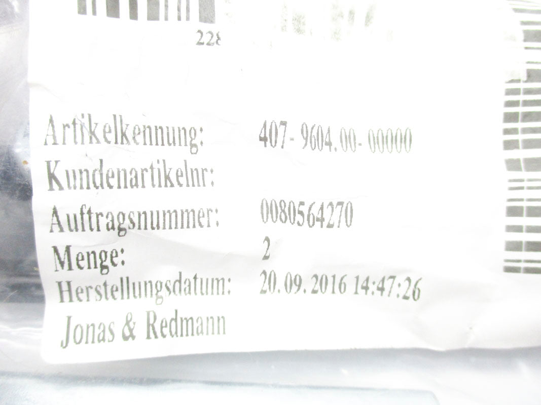 JONAS&REDMANN 407-9604.00-00000 NSMP