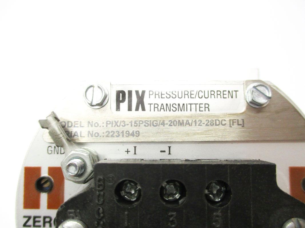 MOORE INDUSTRIES PIX/3-15PSIG/4-20MA/12-28DC-FL 3-15PSI UNMP