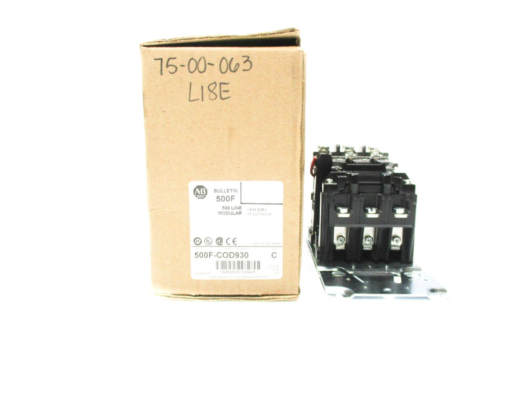 ALLEN BRADLEY 500F-COD930 SER. C 110/115-120V 45A (BR/WH) NSMP
