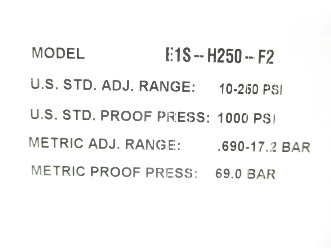 BARKSDALE E1S-H250-F2 250V 10A 10-250PSI NSMP