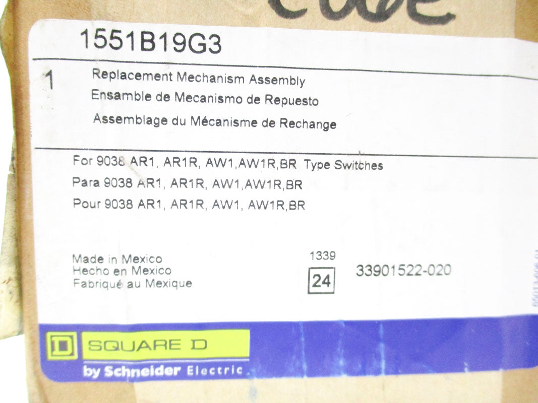 SQUARE D 1551B19G3 NSMP