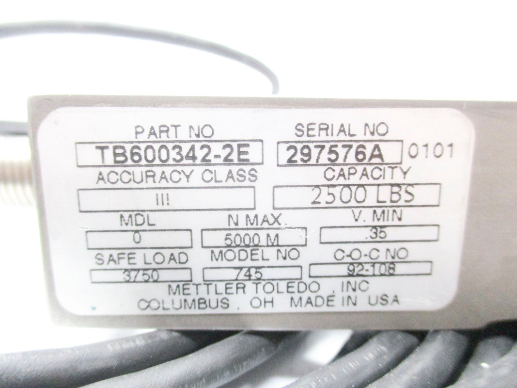 METTLER TOLEDO TB600342-2E UNMP
