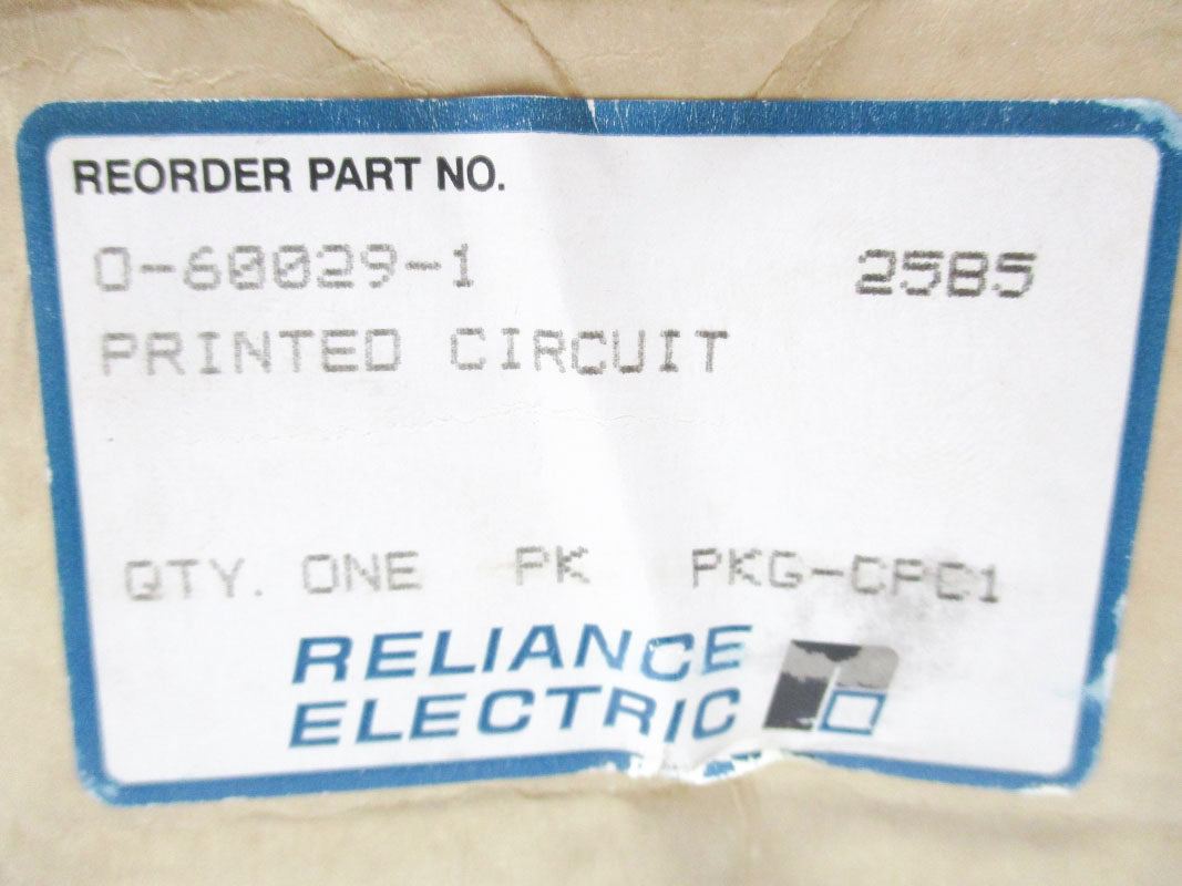 RELIANCE ELECTRIC 0-60029-1 NSMP