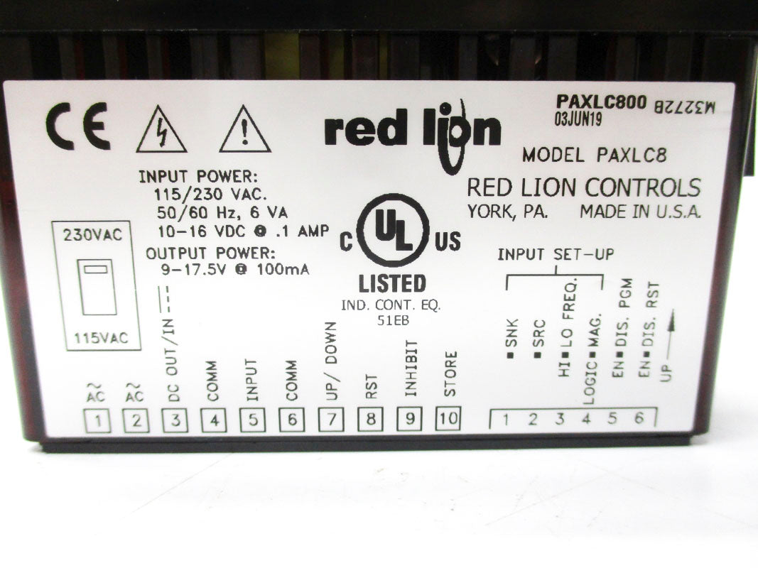RED LION PAXLC800 115/230VAC 6A NSMP