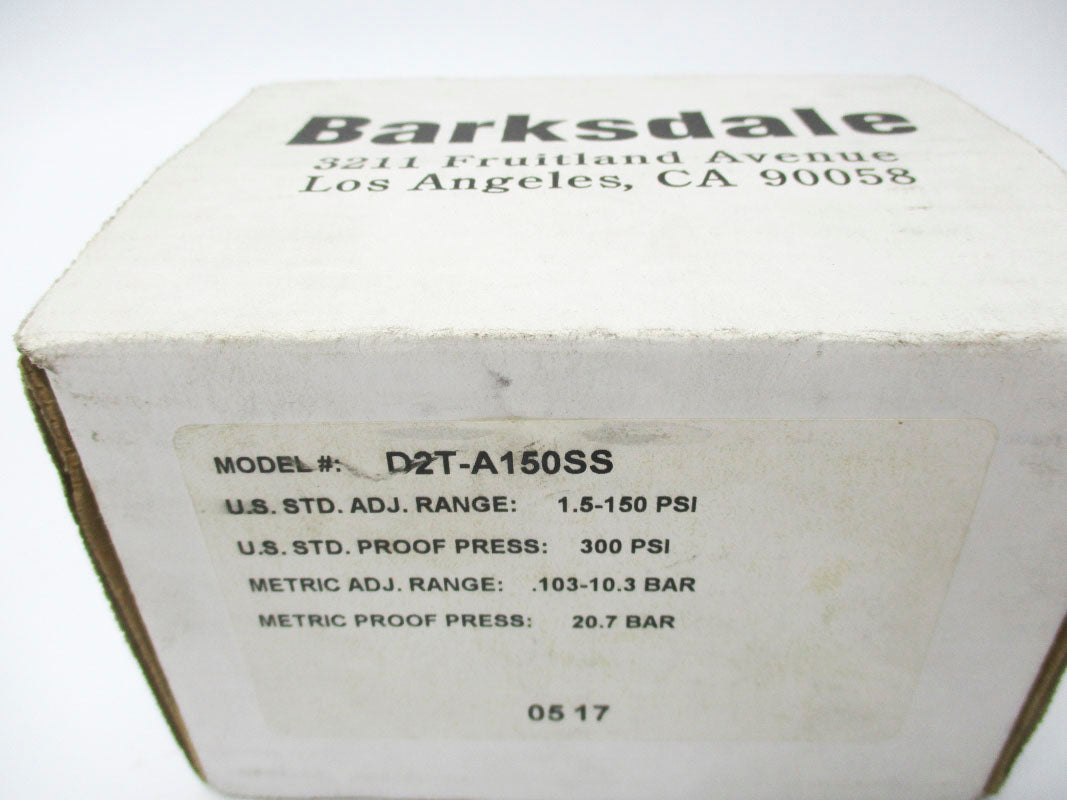 BARKSDALE D2T-A150SS 480VAC 3A 1.5-150PSI NSMP