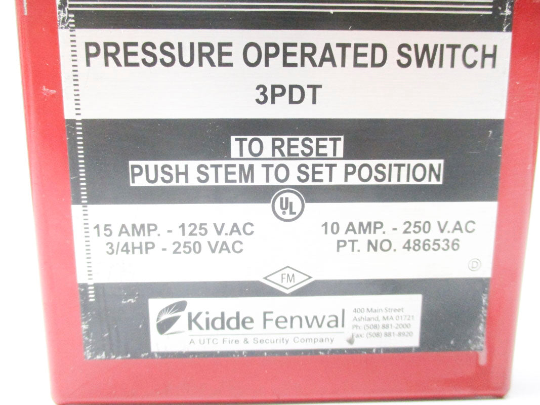 KIDDE FENWAL 486536 250VAC 10A NSNP