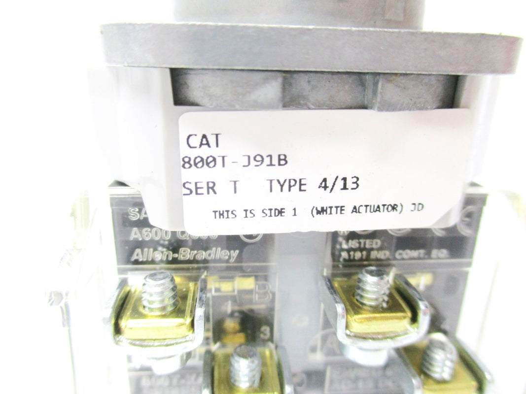 ALLEN BRADLEY 800T-J91B SER. T (AS PICTURED) NSNP