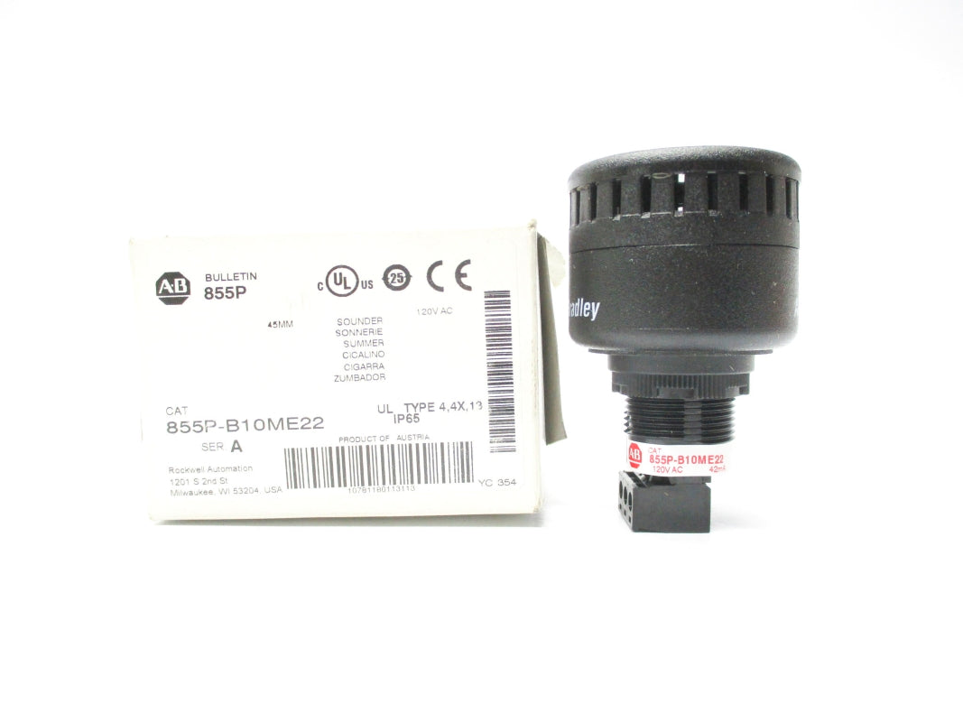 ALLEN BRADLEY 855P-B10ME22 SER. A 120VAC (WH) NSMP
