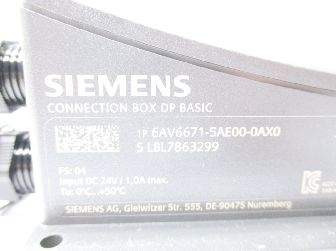 SIEMENS 6AV6671-5AE00-0AX0 24VDC 1.0A NSMP