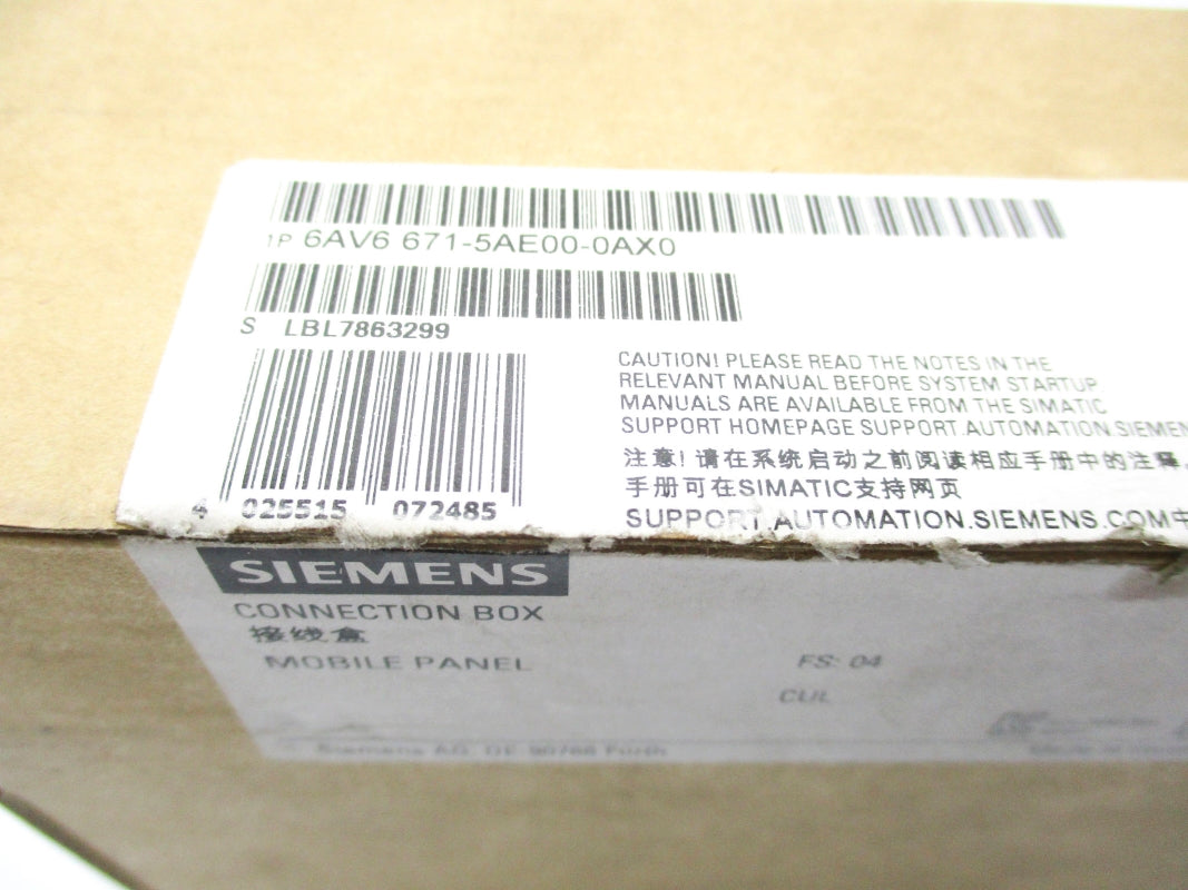 SIEMENS 6AV6671-5AE00-0AX0 24VDC 1.0A NSMP