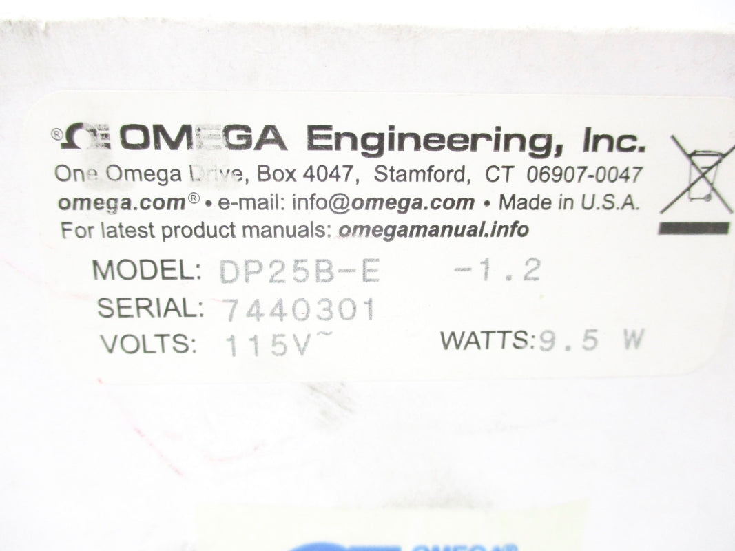 OMEGA DP25B-E-1.2 115V NSMP