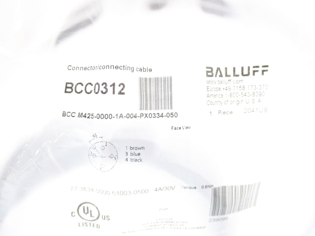 BALLUFF BCCM425-0000-1A-004-PX0334-050 BCC0312 30V 4A NSMP