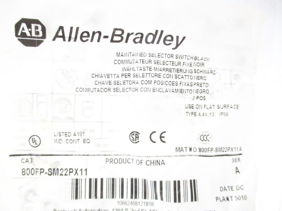 ALLEN BRADLEY 800FP-SM22PX11 SER. A NSMP