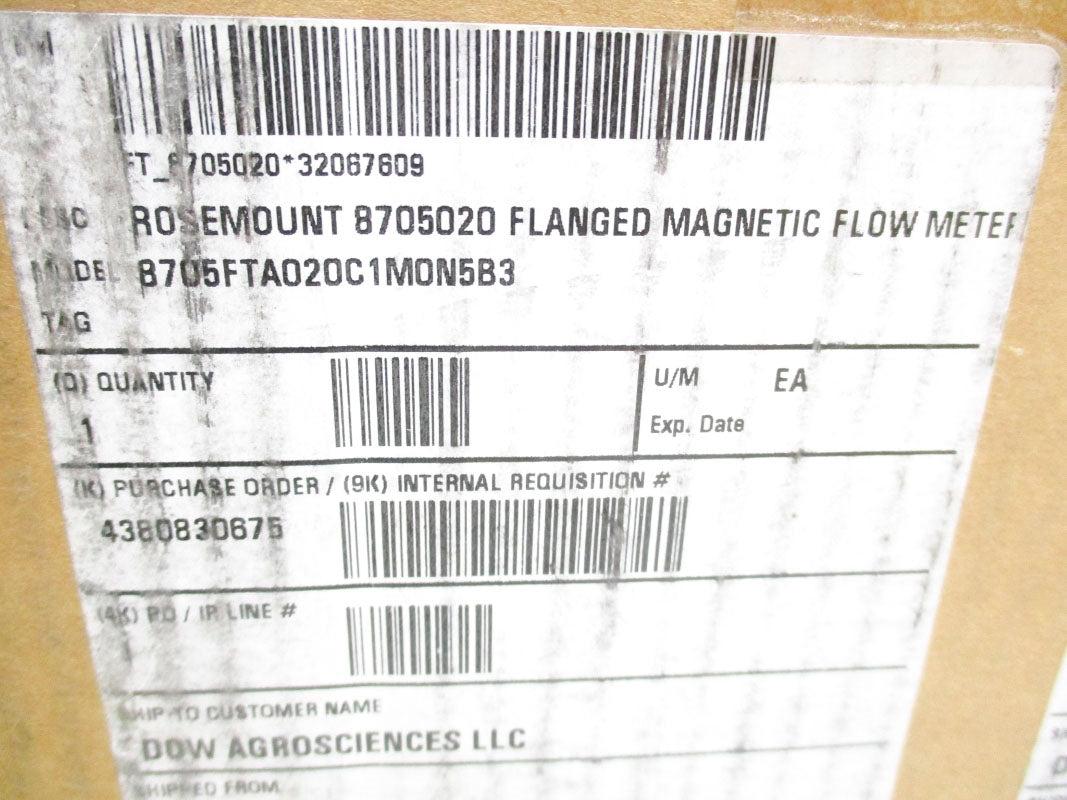 ROSEMOUNT 8705FTA020C1M0N5B3 NSMP