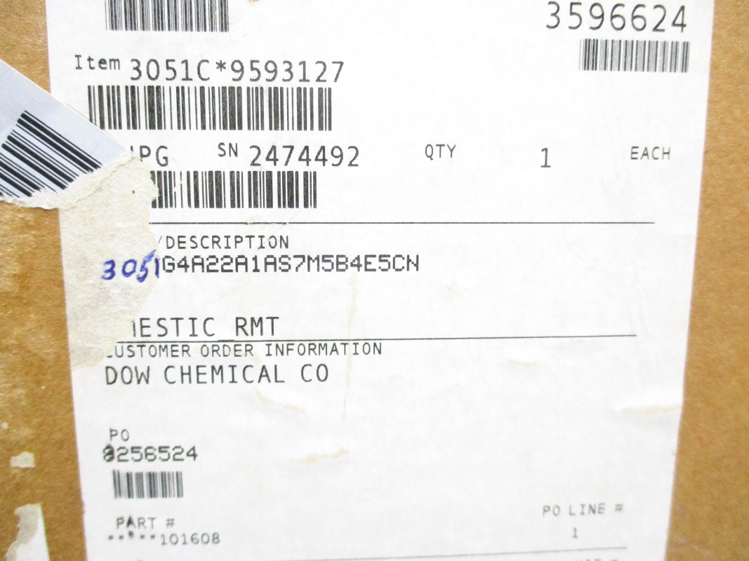 ROSEMOUNT 3051CG4A22A1AS7M5B4E5CN 0-275PSI 10.5-55VDC NSMP