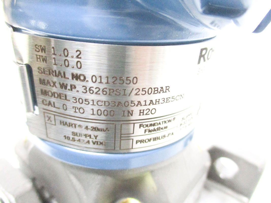 ROSEMOUNT 3051CD3A05A1AH3E5CN 0-1000PSI NSMP