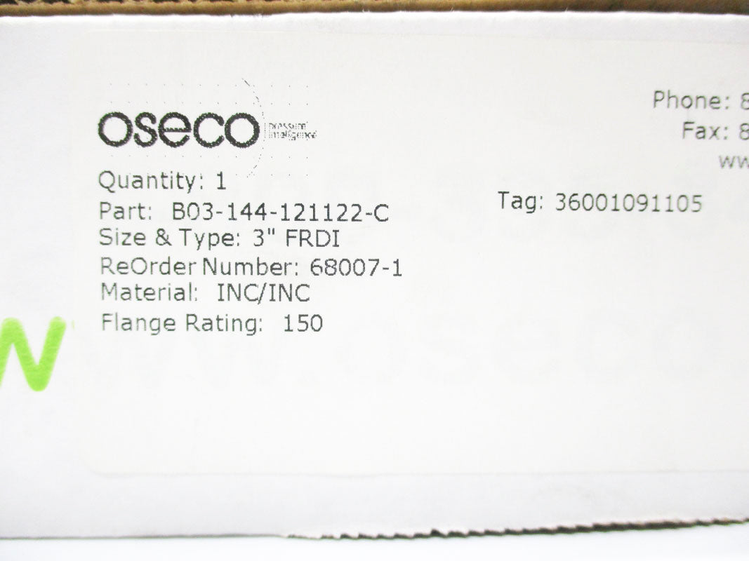 OSECO BO3-144-121122-C 285PSI NSMP
