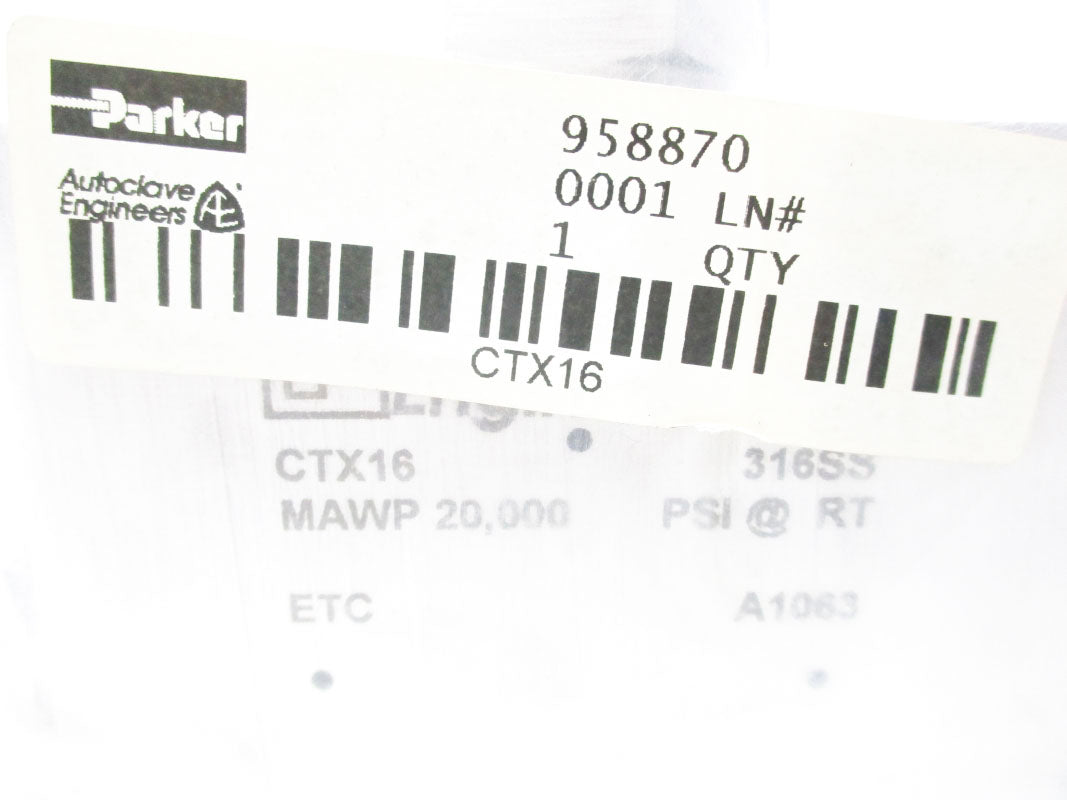 PARKER CTX16 20000PSI NSMP