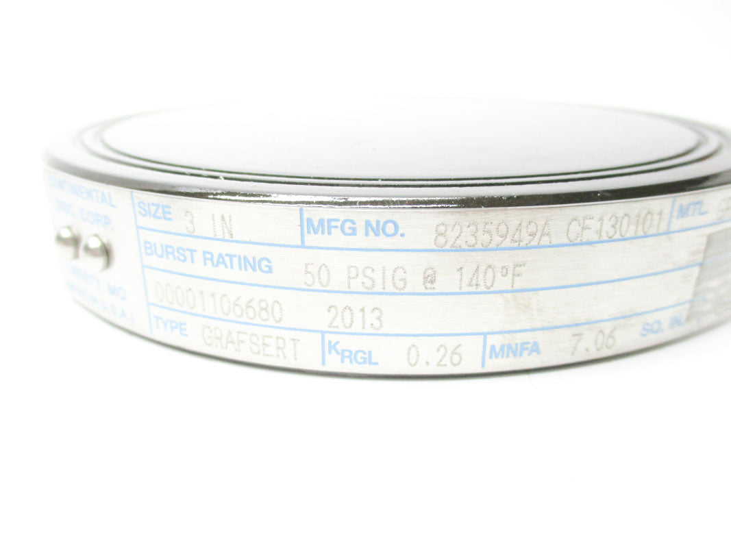 CONTINENTAL DISC 8235949A 50PSI 140'F NSMP