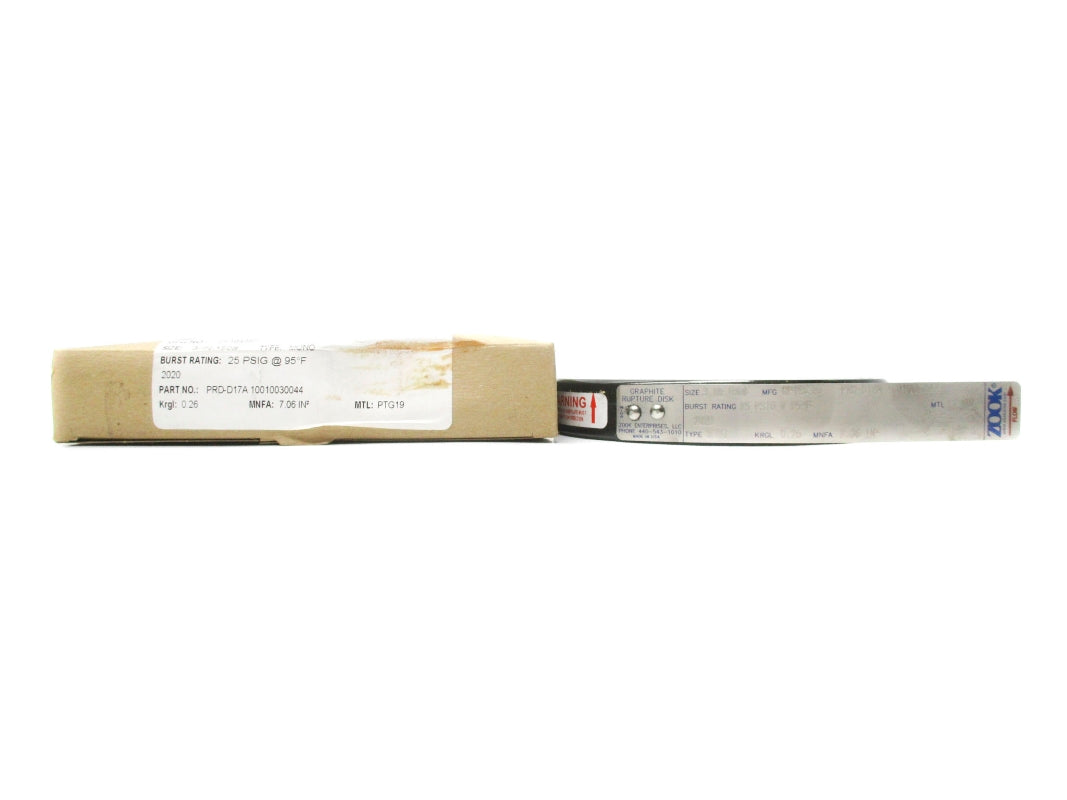 ZOOK ENTERPRISES CF184387 PRD-D17A 25PSI 3" NSMP