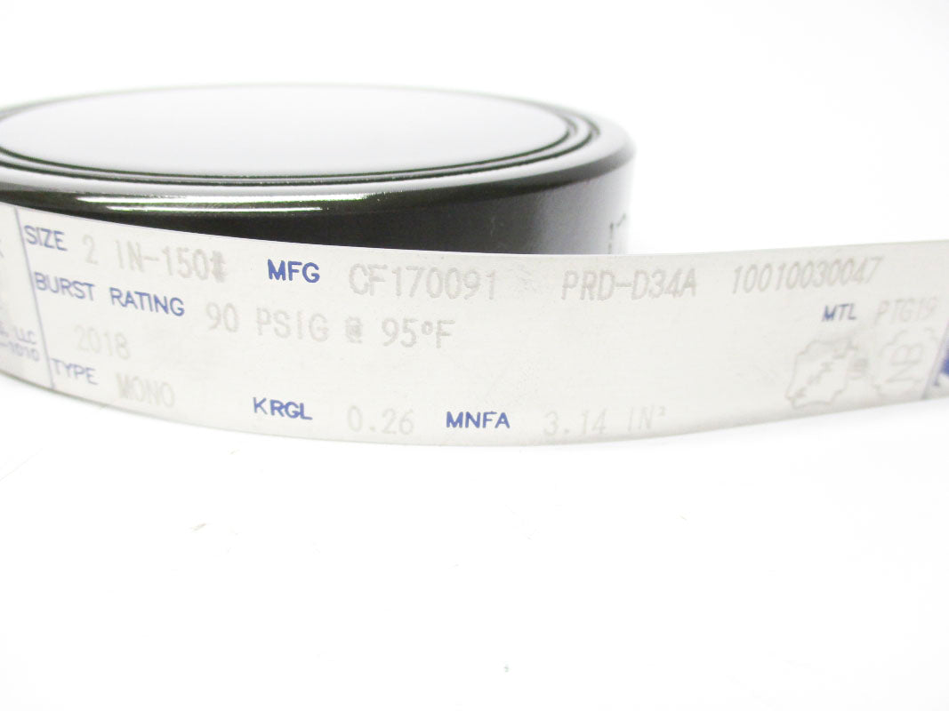 ZOOK ENTERPRISES CF170091 PRD-D34A 90PSI 2" NSMP