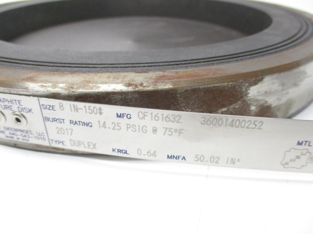 ZOOK ENTERPRISES CF161632 36001400252 14.5PSI 75'F NSMP