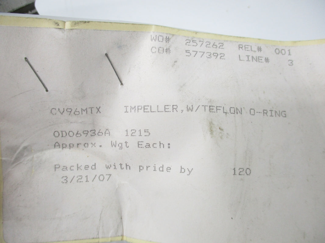 IMPELLER CV96MTX 0D06936A NSNP