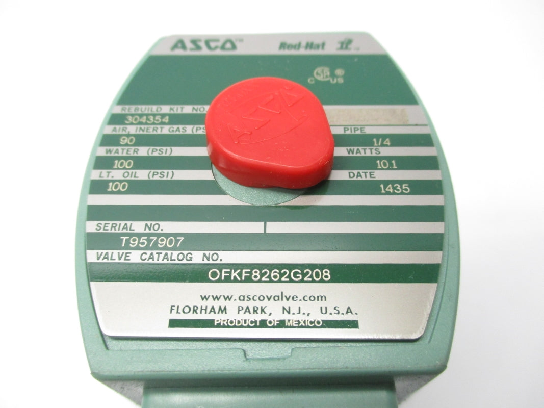 ASCO OFKF8262G208 24V 100PSI 1/4" NSNP