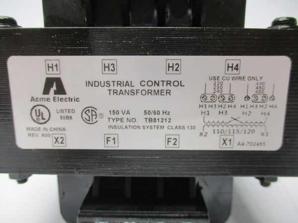 ACME ELECTRIC TB81212 480V NSMP