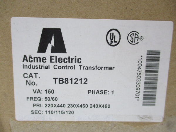 ACME ELECTRIC TB81212 480V NSMP