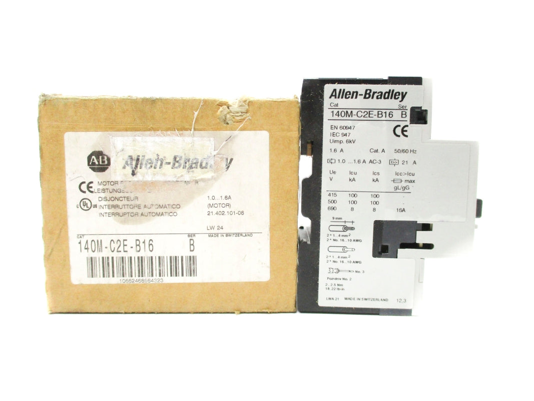 ALLEN BRADLEY 140M-C2E-B16 SER. B 690V 1.0-1.6A NSMP