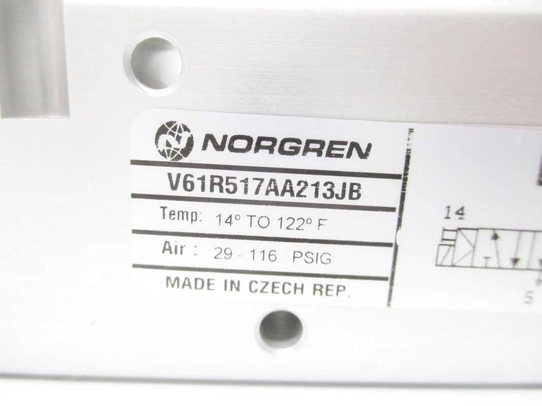 NORGREN V61R517AA213JB 29-116PSI 24VDC NSMP