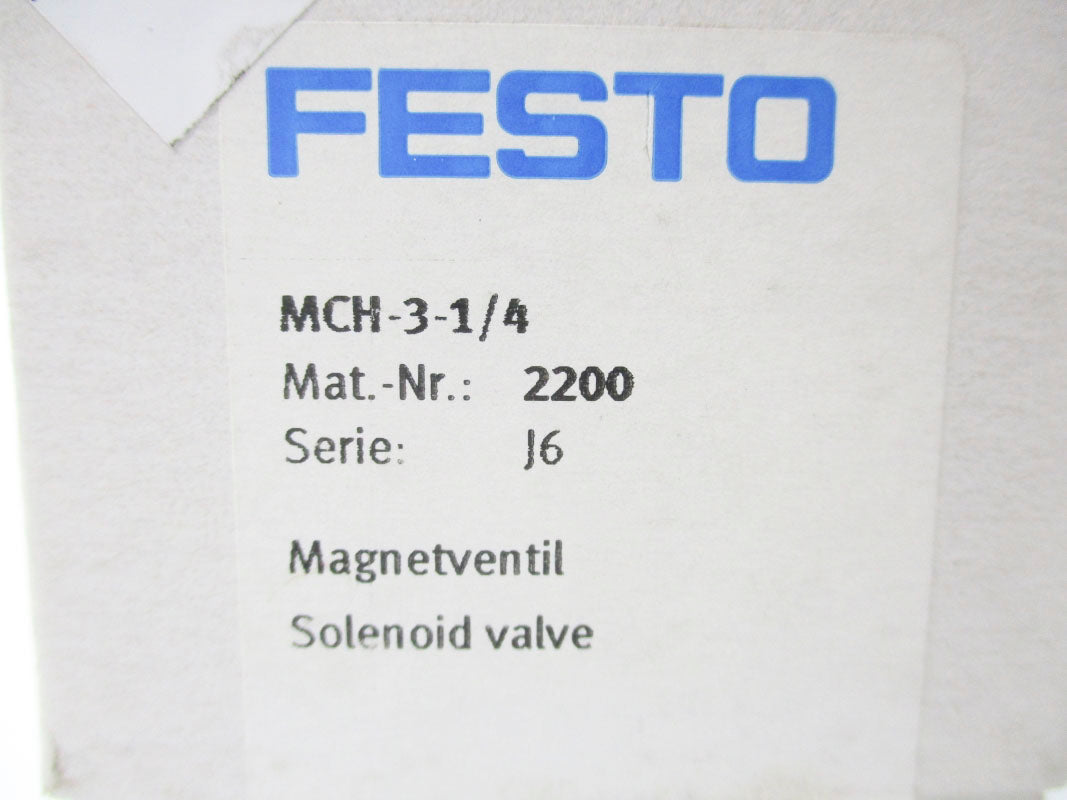 FESTO MCH-3-1/4 2200 145PSI NSMP