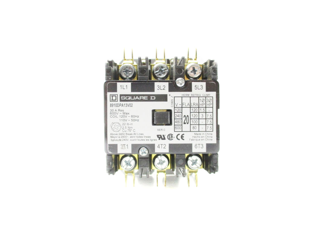 SQUARE D 8910DPA13V02 SER. C 110/120V 30A NSNP