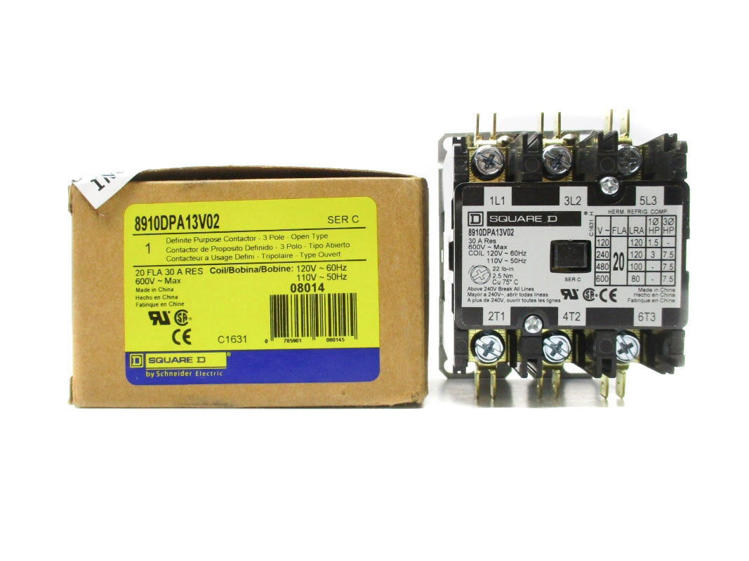 SQUARE D 8910DPA13V02 SER. C 110/120V 20A NSMP