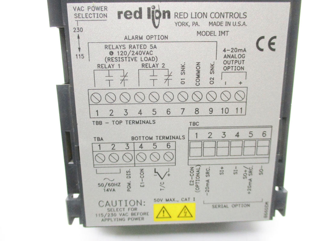 RED LION CONTROLS IMT02067 120/240VAC 5A UNMP