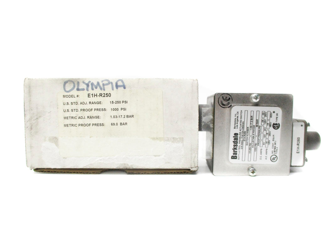 BARKSDALE E1H-R250 1000PSI 600V 15A NSMP