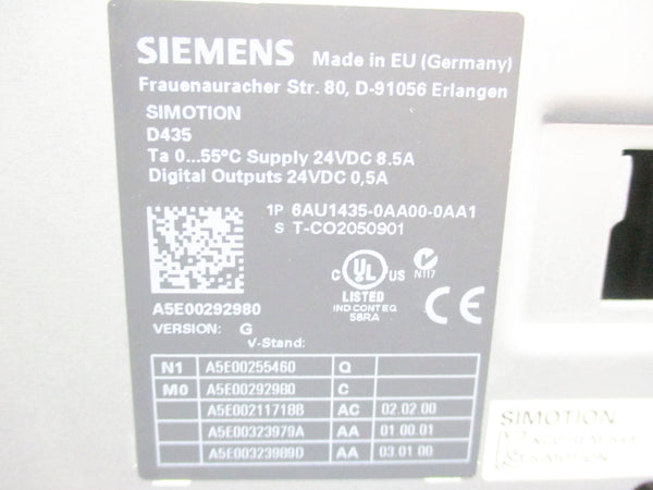 SIEMENS 6AU1435-0AA00-0AA1 24VDC 8.5A UNMP