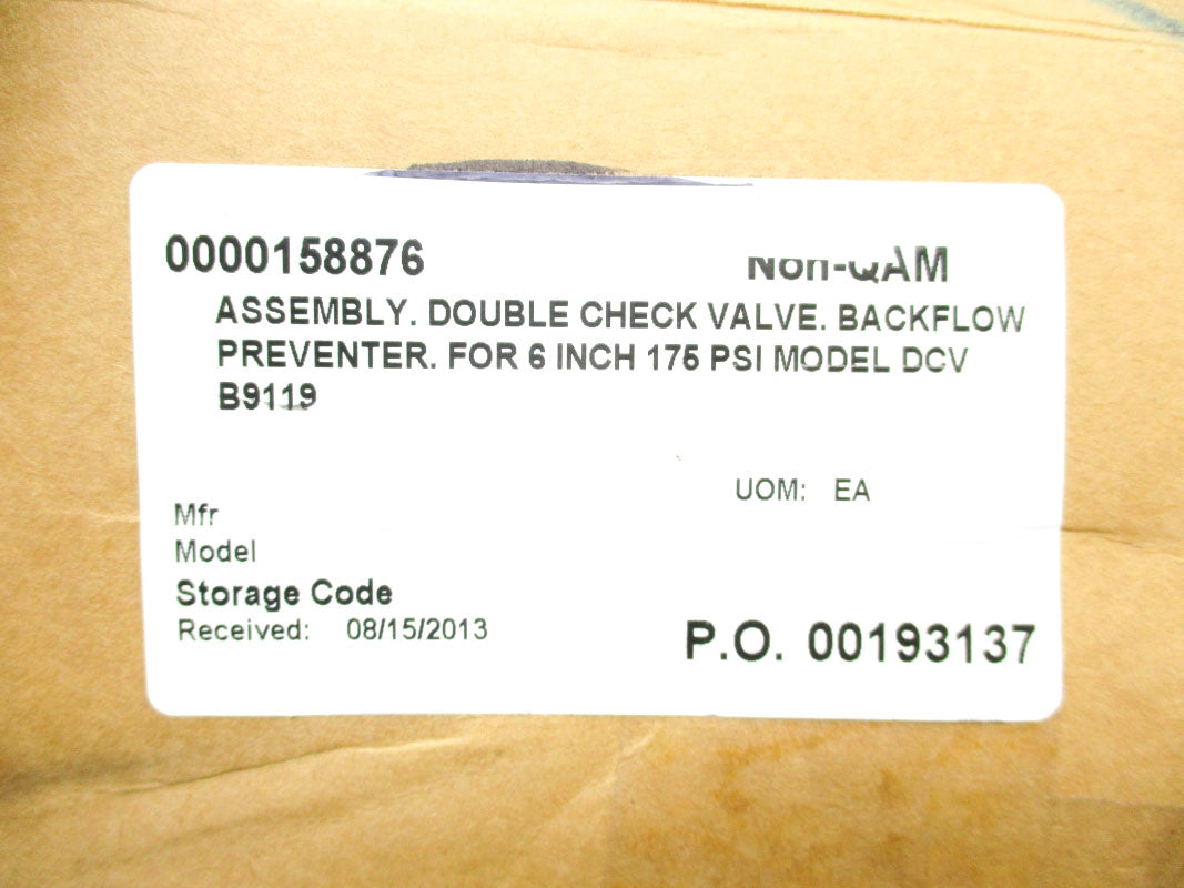 VALVE DCV B9119 175PSI NSMP