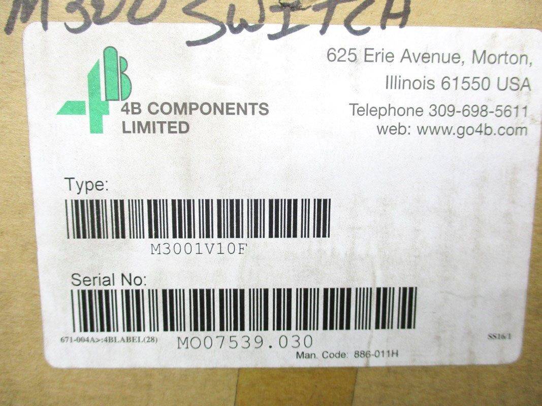 4B COMPONENTS M3001V10F 24-240VAC/DC NSMP