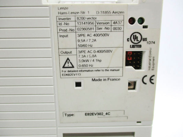 LENZE E82EV302_4C 400-500V 9.5-7.2A UNMP