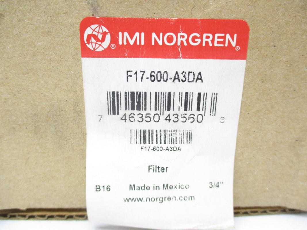 NORGREN F17-600-A3DA 250PSI 175F 3/4" NSMP